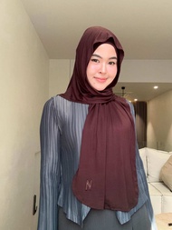 N Able Airy tech wavy shawl  ฮิญาบติดอินเนอร์สไตล์ผ้าพันยาวพร้อมใส่ ผ้า Airy tech สวมใส่ง่าย สะดวก ไ