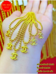 สร้อยคอเงินแท้92.5%พร้อมจี้ทองแท้99.99%น้ำหนัก0.1-0.2กรัม จี้ทองแท้มีใบรับประกันสามารถขายได้