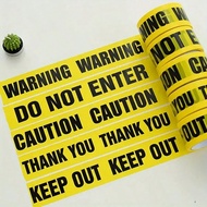 1PC 2500cm Yellow Warning Halloween Caution Tape Decorations For Birthday, Confirmation, General Cel