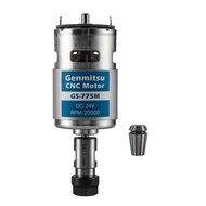 Genmitsu GS-775M 20000RPM 775 Motor Spindle CNC dengan Set Collet ER11 5mm, DC 24V, Motor Elektrik u