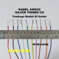 22AWG Silver Stranded Cable Tinned Cu AWG22 AWG 22 Stranded White Cable Silver Tinned Cooper/ AWG22 