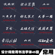 Calligraphy Font Bag Designer Commonly Used Brush Italian Font PSCDRAI Design Font Commonly Used Sof