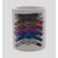 Mug Glass Brazilian Jiu jitsu BJJ Belt rank collection