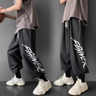 Men's straight hip-hop cropped pants