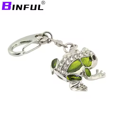 2024 exclusive Limited Crystal green frog Pendrive Pen Drive 128GB 32G Pendrive 64G Mini Usb Flash D