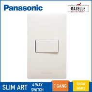 Panasonic Slim Art 4 Way Switch - 1 Gang (Snow White / Metallic Gray / Metallic Black)