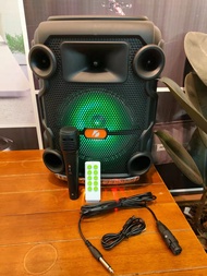 ลำโพงบลูทูธ KTS-1598 ดอก8 ปรับเบสได้ รองรับ AUX/USB/TF แถมไมค์สาย📣📣 รีโมทคอนโทรล