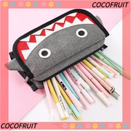 COCOFRUIT Shark Pencil Bags, Large Capacity  Cloth Pencil , Korean Version  Cloth Pencil Cases for Boys
