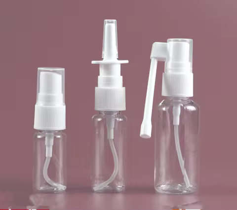 1pcs Empty Plastic Nasal Spray Bottles Pump Sprayer Mist Nose Spray Refillable Bottle Packaging 5ml 