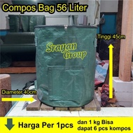 GROSIR Compost Bag 50 Liter Tas Kompos Olah Limbah Bahan 140gsm Tebal