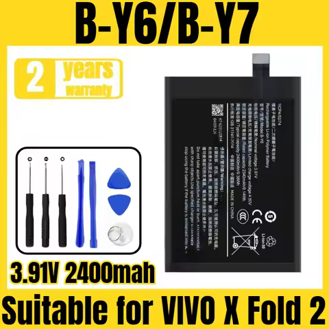 Suitable for VIVO X Fold 2 battery B-Y6/B-Y7 mobile phone battery, new large capacity, free tool 3.9