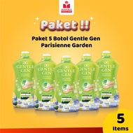 Paket 5 Botol Deterjen Cair Gentle Gen Parisienne Garden