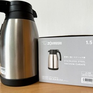 【ZOJIRUSHI 象印】桌上型不銹鋼保溫保冷壺(SH-HC15)｜1500ml 可調式出水壓桿 9成新👍