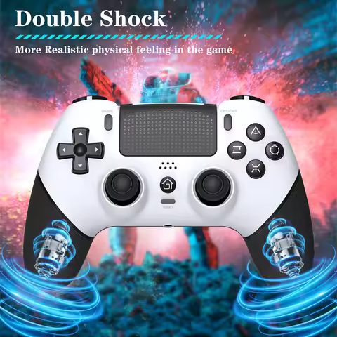 Wireless Controller Macros Bluetooth-Compatible Game Controller Dual Vibration Hall Effect Joystick 