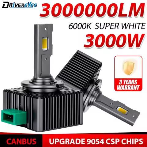 D3S Led D1S Headlight Canbus Bulbs 30PCS CSP D4S D5S D2S D8S D1R D4R D2R D3R D4R Led 3000000LM 3000W