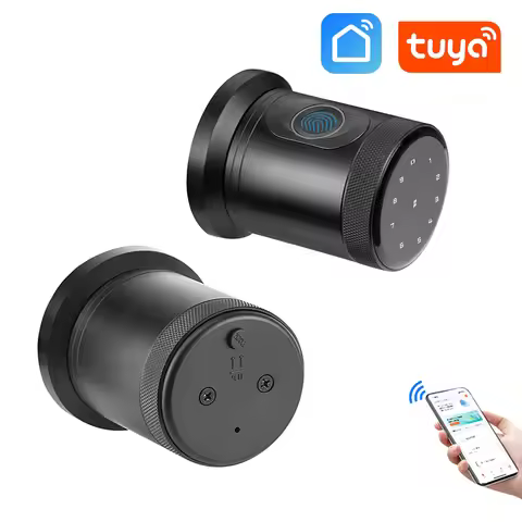 Tuya SmartLife APP Smart Fingerprint Password RFID Card Lock Dead Bolt For Indoor Home Wooden Metal