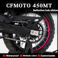 For CFMOTO CF moto 450MT  mt 450 IBEX 450 Reflective Motorcycle Wheel Hub Sticker Inner Ring Vinyl D