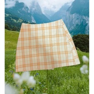 Yellow Plaid Skirt