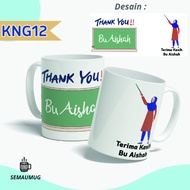 MUG KENANG KENANGAN HARI GURU BIMBINGAN PERPISAHAN GELAS CANGKIR PRINT CUSTOM SEMAUMUG
