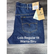 Seluar Jeans Lois Regular fit R15_21057B_R200B-21096 Warna Biru_Size_38_40_42_44-46 ada free Bluetoo