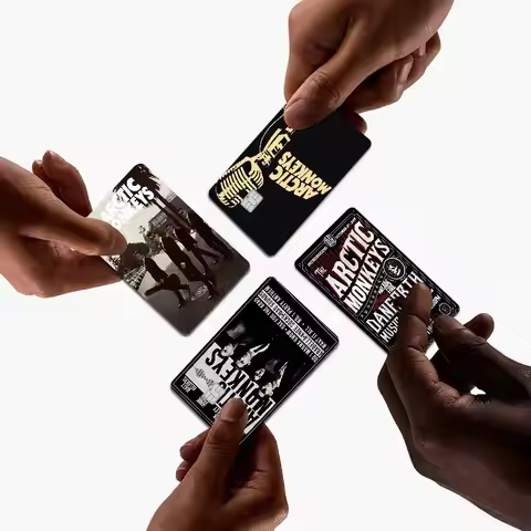 Vintage Arctic Monkeys Rock Band Fashion Matte Gold Silver Black Matte Film Skin Sticker Tape For Ba