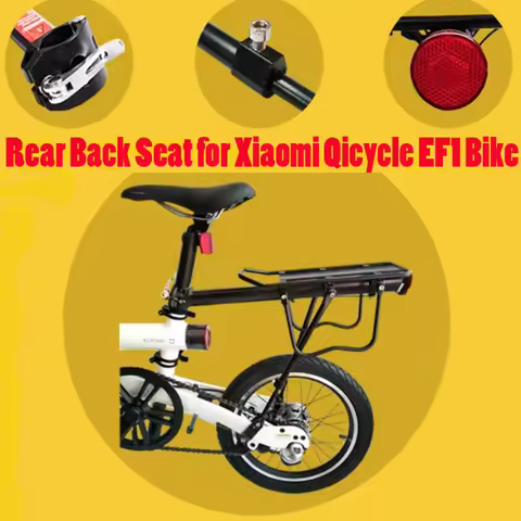 For Xiaomi Mijia Qicycle EF1 Electric Foldable Bike E-Bike Bicycle Rear Back Seat Rack Travel Luggag