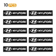 10 Miếng Dán Xe Epoxy 3D Đề Can Biểu Tượng Cờ Phụ Kiện Trang Trí Cho Hyundai Tucson I30 I20 I10 IX20