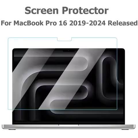 Screen Protector for MacBook Pro 16 2019-2024 Released Model A2141 A2991 A2780 A2485 A3403 A3186 Cle