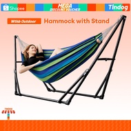 Full Set Hammock Stand Outdoor Camping Rainbow Hammocks Swing Tumayo duyan(stand+hammock)