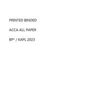 [COMB BIND] 2022-23 ACCA AFM APM AAA SBR SBL FR FM AA PM F1 F2 F3 Textbook & Workbook (COMB BIND)