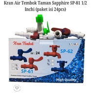 (PACKAGE CONTENTS 24 PCS) Sapphire SP-81 Garden Wall Water Faucet 1/ 2 Inches