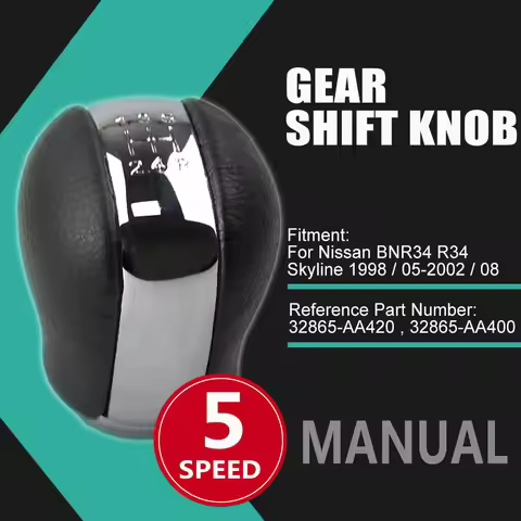For Nissan BNR34 R34 Skyline 1998 1999 2000 2001 2002 5 Speed Gear Shift Knob