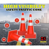 SAFETY TRAFFIC CONE/ HIGH VISIBLIITY SAFETY CONE/ HEAY DUTY TRAFFIC SAFETY CONE- 70CM