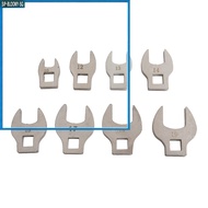 【1.15】 8Pcs 3/8In Drive Crowfoot Wrench 10 to 19mm Metric Foot Open End Spanner Metric