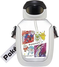 Skater PDSH6DX-A Water Bottle with Straw, 18.9 fl oz (530 ml), Pokemon 23N Straw Water Bottle, One P
