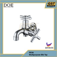 DOE RX56(RP) Cross Handle Hose Bib Tap Doe Water Tap 2 Way Water Tap Two Way Tap 2 Way Tap Two Way W