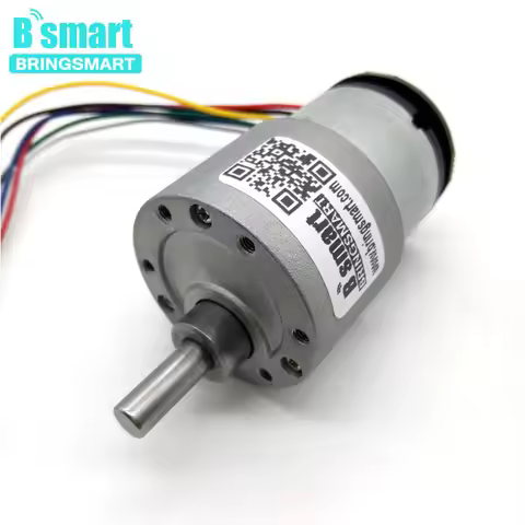 Bringsmart JGB37-520B Encoder Gear Motor DC 12 volt Encoder Disk A/B Phase Output Micro Electric Int