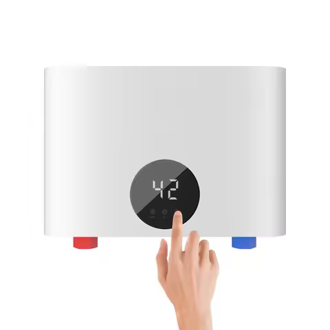 220V Electric Tankless Instant Water Heater Wall Mounted LED Display 5500W Geyser chauffe eau Under 