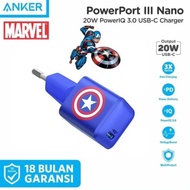 Anker Powerport Iii Nano 20W Pd Captain America Original Anker A2633