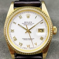 ♛  Rolex 18k Gold 16018 Datejust , Original 18k Gold Buckle  S/N: 98xxxxxx