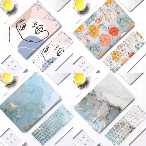 Random Design Laptop Case for Macbook Air 13.6 A2681 M1 A2337 Pro 13.3 16 Retina 15 A1398 A1466 A127