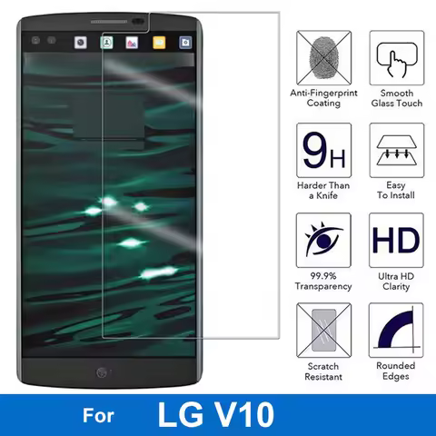 Screen Protector Round Edge 9H Hardness 0.26MM Thickness Tempered Glass For LG V10 H960 H968 H961N V