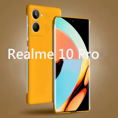 Frameless Slim Skin Matte Hard PC Back Cover Case On For Realme 10 Pro Plus Realme10ProPlus+ 5G Shoc