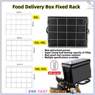 Rack Bag Delivery Motorcycle - Universal Bracket for Food Bag & Frame Bag. Heavy Duty Steel, For Gra