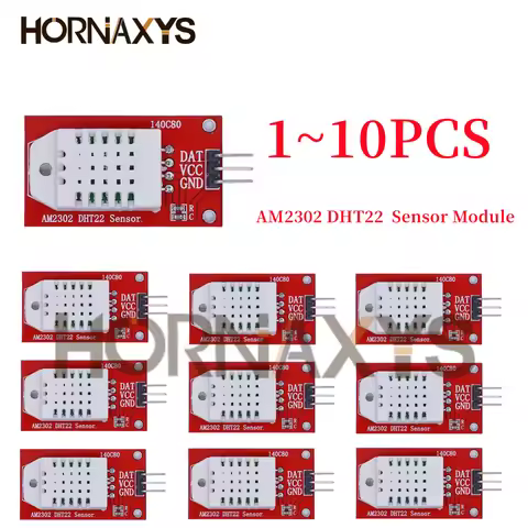 1-10pcs/Digital Temperature Sensor / Humidity Sensor AM2302 DHT22 Sensor Module For Arduino Electron