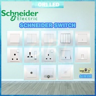 Schneider Vivace Switch Socket Switches White KB15 KB31/1 KB32/1 KB31D20NE SIRIM APPROVED Malaysia O
