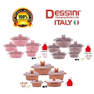 DESSINI 22pcs Square High Quality Cookware Premium Kitchenware Casserole Granite Set Dropship