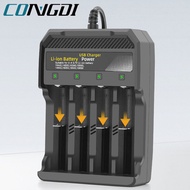 4 Slots 18650 Battery Charger For 18350 26650 16340 14500 18500 18650 Battery Holder USB 18650 Recha