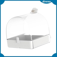 [Direrxa] Bird Bath Box Bird Bathtub Parrot Bowl Cage Accessories Bird Bathtub for Parrot