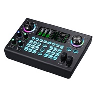 [New Arrival]Mixer Digital Sound Card BT USB Mixing Console Built-in 48V Phantom Power Live Mixer So